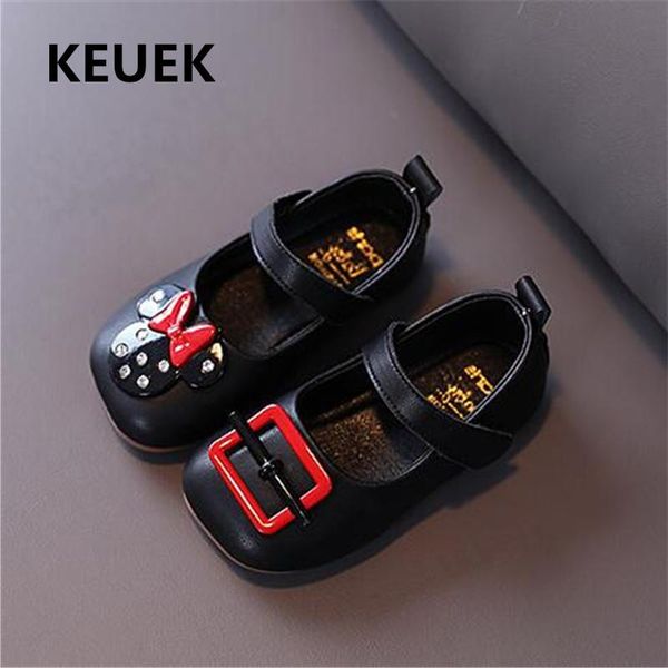 

new spring/autumn leather shoes girls princess dance shoes baby toddler flats breathable performance moccasins kids 02b, Black;grey