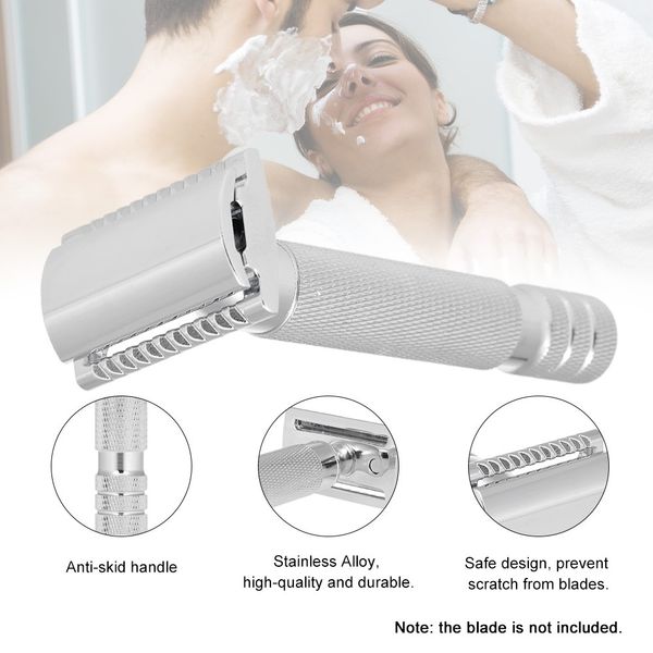 

shaving razors double edge handled safety traditional wet shaving razor stainless alloy chrome plating w5240
