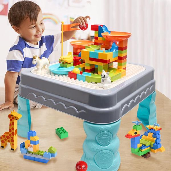 

big size compatible duploed diy bricks building blocks multi functions table desk base plate blocks study table for children qylrhl mywjqq