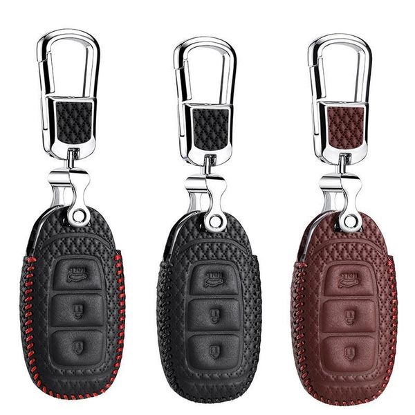 

key holder leather key cover 2017-2020 oem for hyundai elantra ix35 car holder case shell protector