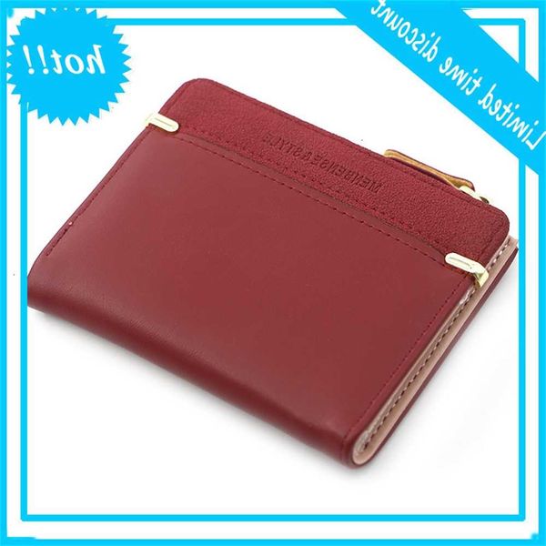 

short fashion portfolios card holder small women wallets women's harp mini clutch for girl, Red;black
