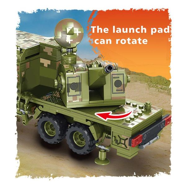 

sembo 1196pcs противоракетные системы строительство блоки военные ww2 army tank модель игрушки развивающие подарки для детей qylxhv infant20