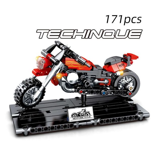 

sembo 171pcs technic motorcycle compatible model car creator building blocks city toys for halleyd children boys classic bricks wmtkbz
