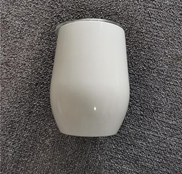 

12oz sublimation wine tumbler wine glass double walled stainless steel tumblers for sublimaton customize diy with lid unique gift