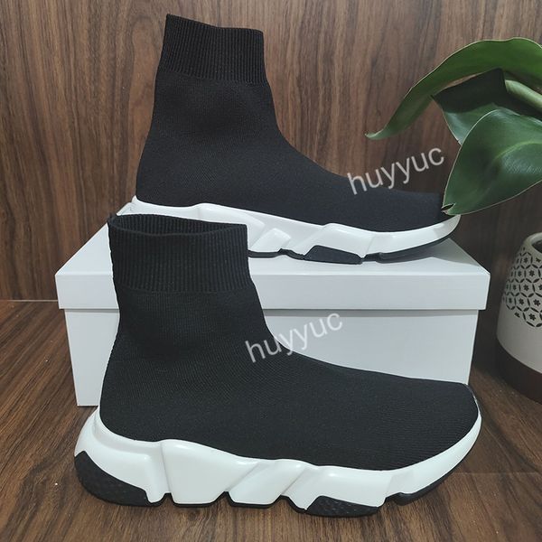 

2021 sock shoes speed trainer black red triple black flat fashion socks boots sneakers speed trainer casual shoes 35-45