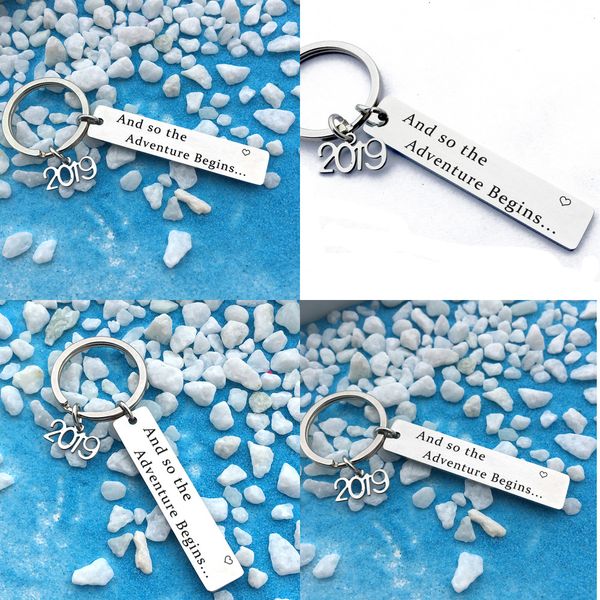 

factorykrq4ring factoryo3j5graduation keychain \ stainless steel 2019h1ci key, Silver