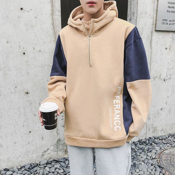 

2020 sweatpants branded with male fashion solid color men hoodies hoodie casual, Black