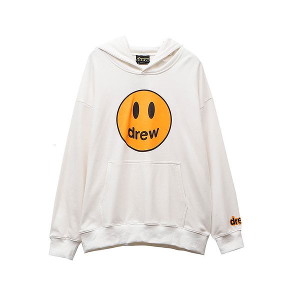

face smiley drew letter classic printed hooded terry thin sweater jia siding bieber same hoodie fashion brand, White;black