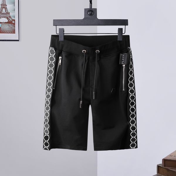 

plein bear jogging trousers stones gothic mens womens pants sports luxury designers sweatpants drawstring joggers couple brand clothing 8421, Black
