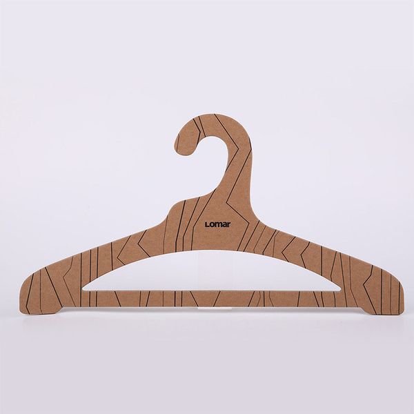 

sewing notions & tools manufacturers custom wood colored paper hangers, children's cardboard hangers, biodegradable clothing accessorie, Black