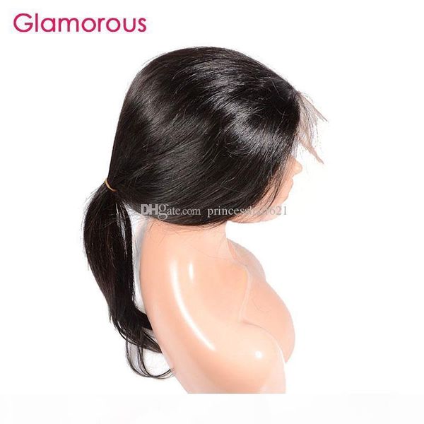 

glamorous straight human hair lace frontal 360 closure 8-20inches peruvian indian malaysian brazilian 360 lace band frontal closure for sale, Black;brown