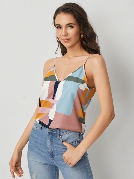 

geo print cami 096w#, White