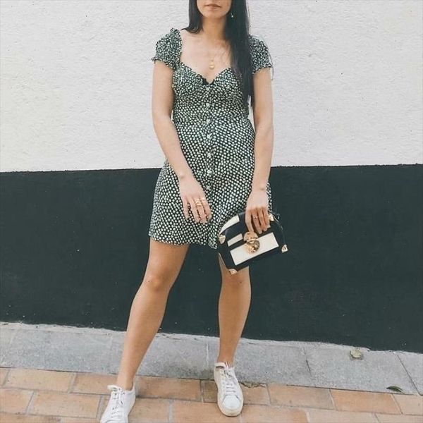 

summer dress women boho kawaii vintage floral casual mini dress elegant korean vestidos beach dresses designer clothes, Black;gray