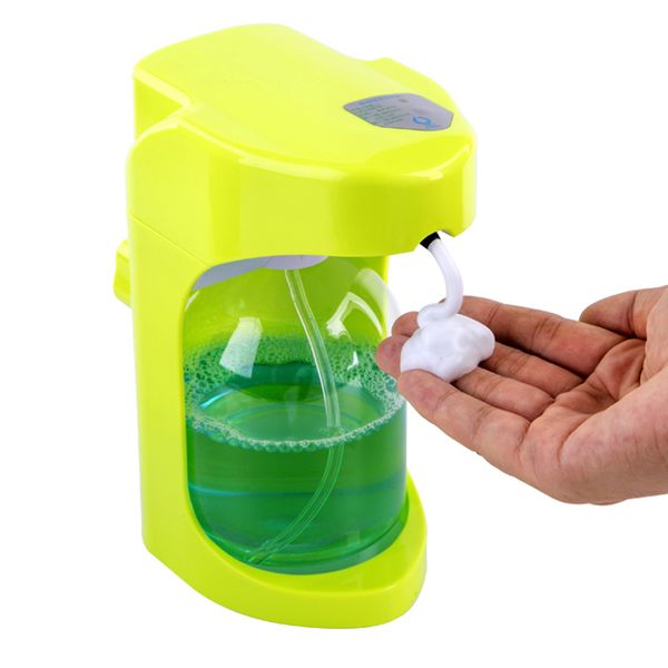 Dispenser automatico di sapone da 500 ml Dispenser di disinfettante touchless Sensore intelligente a infrarossi incorporato per cucina Dispenser di sapone da bagno Y200407