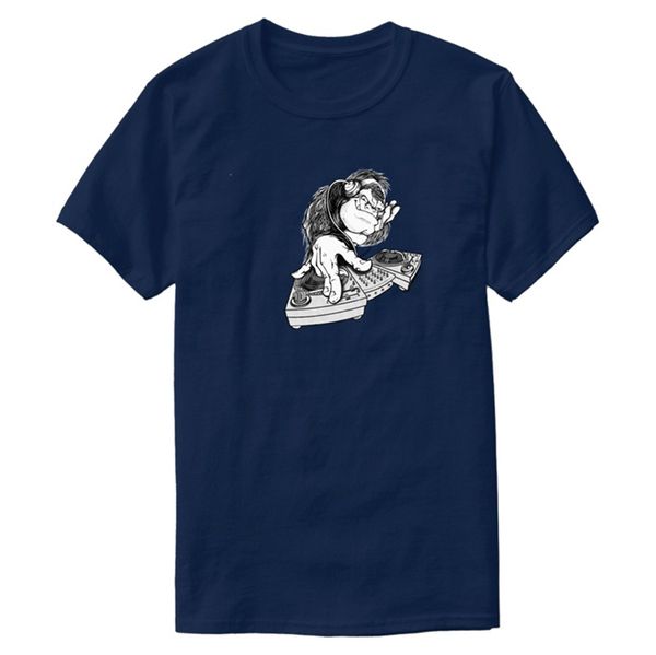 

designing cartoon monkey dj t shirt for mens cotton homme leisure men's tshirts short sleeve camisas shirt sport hooded sweatshirt hood
