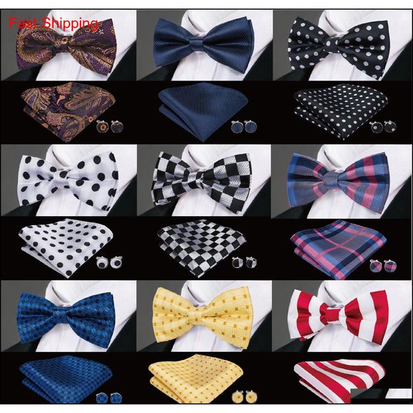 

mens bow tie men silk bow ties designer for men classic silk hanky cufflinks jacquard woven wholesale ing bus qylziu bdehome, Black;blue