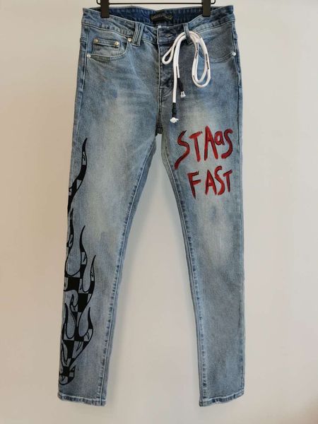 

2020 paris skinny jeans casual street fashion pockets warm men women couple pant zdlk1024, Blue