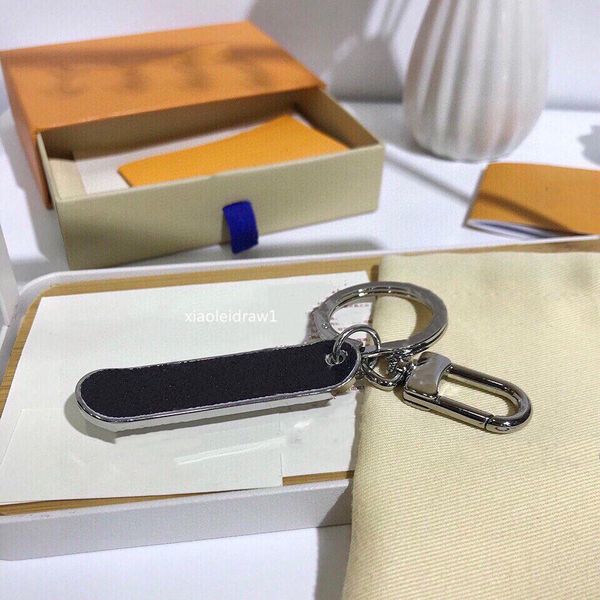 

silver letter metal men women keychains with box fashion style m69476 accessories canvas leather gold key chain ing