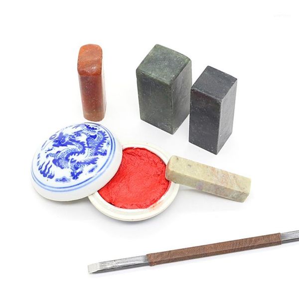 

15pcs chinese seal stamp stone carving tool chisels/knife set kit for carving 35ec1