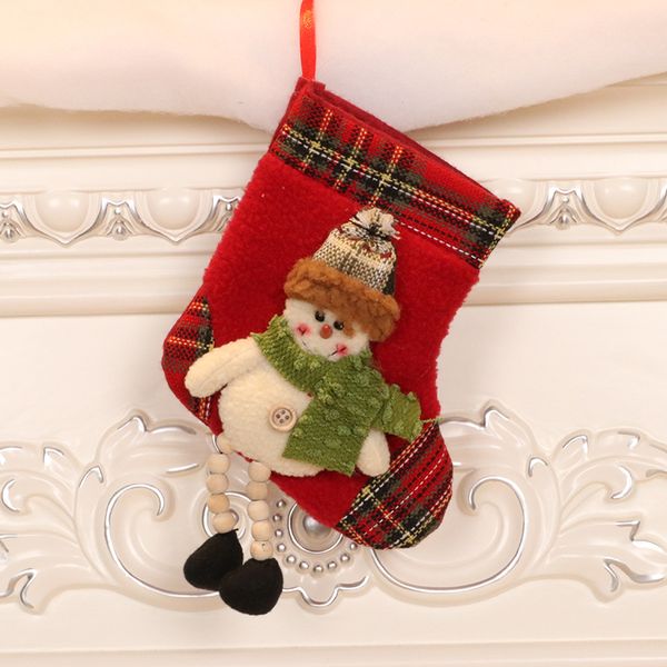

fast shipping christmas decorations for the elderly small socks tree pendants christmas stockings gift bags f5002