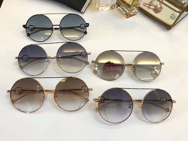 

женщины gold / серый 0282 / с круглые солнцезащитные очки sonnenbrille со шпильками мода очки солнцезащитные очки глаз носить новый в коробк, White;black