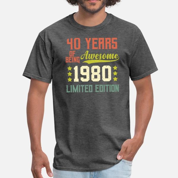 

vintage 40 years 1980 limited edition 40th t shirt kawaii custom tracksuit hoodie sweatshirt