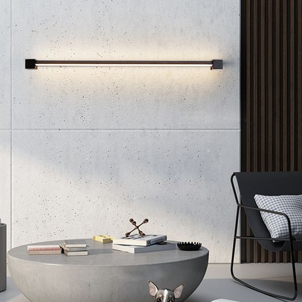 

minimalist bedroom nordic modern led strip room sofa background wall atmosphere lamp qut8