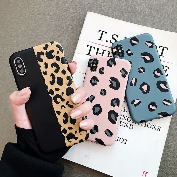 

leopard print phone case cover for iphone 11 12mini pro xs max xr x se2020 6s 78 plus luxury soft back fashion cases