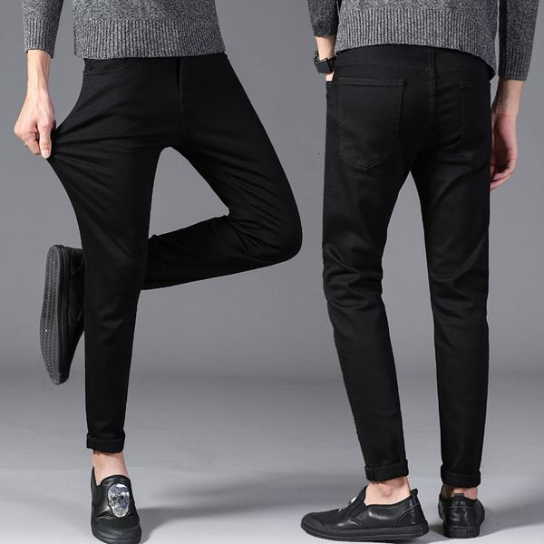 

black jeans for men in autumn and winter, Blue