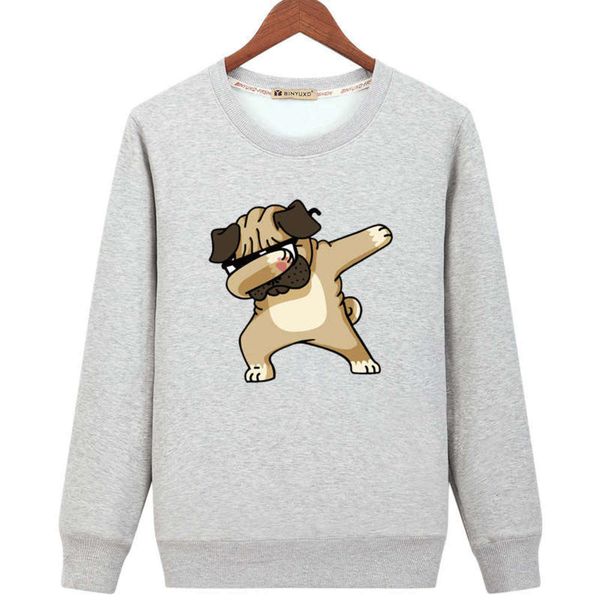 

t-shirt long sleeve 2019 crew neck winter pullover korean fashion new men's sports plush sweater for men, Gray