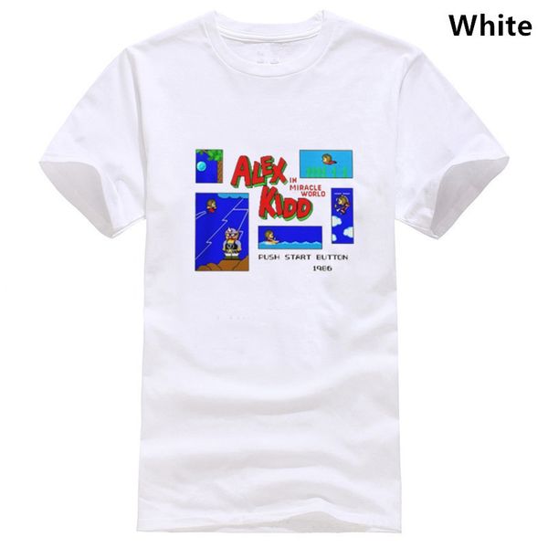 

retro plus size alex kidd in miracle world game pixel 8 bit t shirt cartoon natural cotton la camiseta sport hooded sweatshirt hoodie