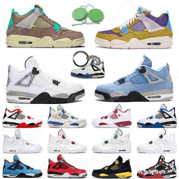 

7-13 4 white cement basketball shoes men women 4s white oreo university blue black cat cool grey outdoor mens trainer