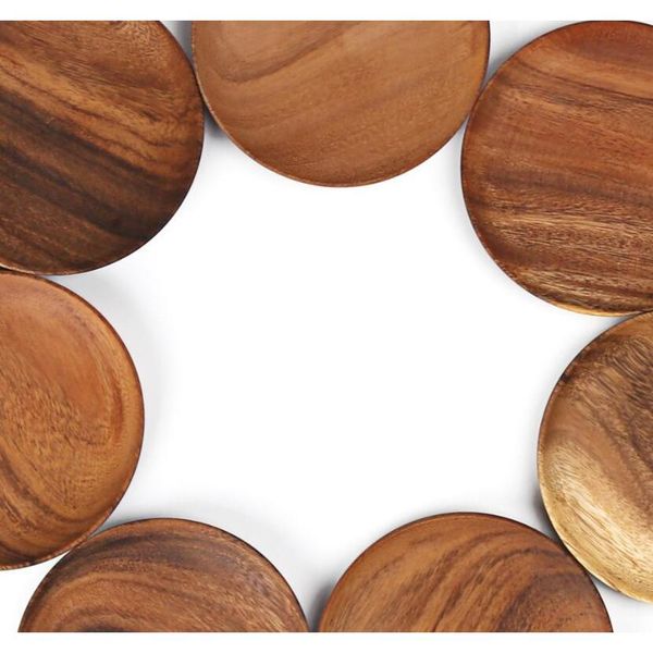 

new art plate acacia wooden dishes & plates tray dinner plate food dessert tea plate round square rectangle din jllnza trustbde