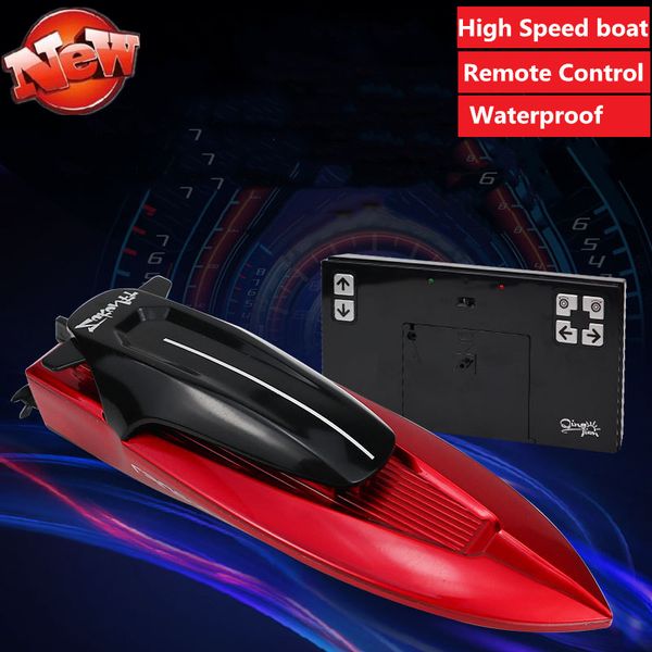

new mini remote control rc speedboat hovercraft toy boat with high power flexible steering rudder strong motor high speed boat