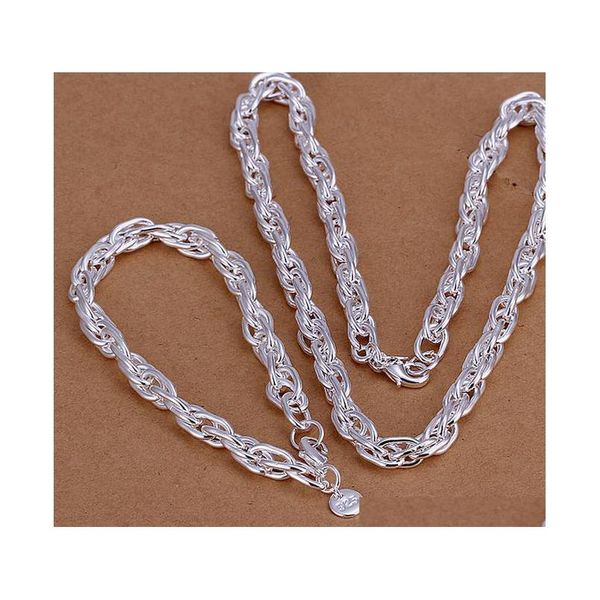 

wholesale - christmas gift 925 sterling silver fashion necklace+earrings set qs029 vc4fj