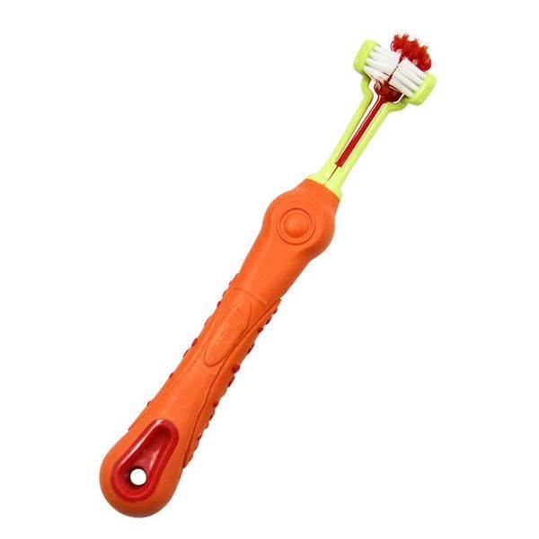 

pet toothbrush dog brush bad breath tartar teeth care tool dog cat cleaning mouth non-slip handle perfect teeth care products 30 wmtaol