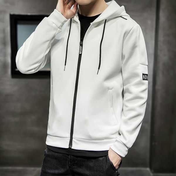 

faucet benchmark 2019 spring and autumn men's men's cardigan fashion brand sweater coat coat hoodie hoodie sigok, Black