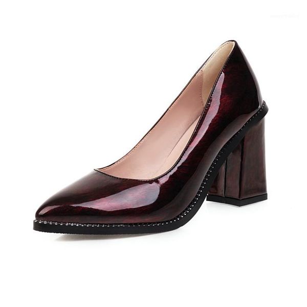 

big size simple pointed shoes ladies high heels women shoes woman pumps1, Black