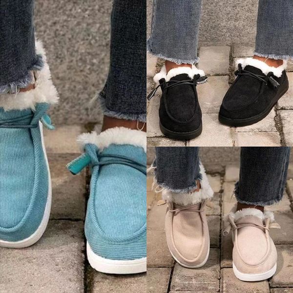 

ihyrf couple men boots winter warm short plush snow and women shoes non-slip cotton waterproof plus velvet ankle male boot male snow boot, Black