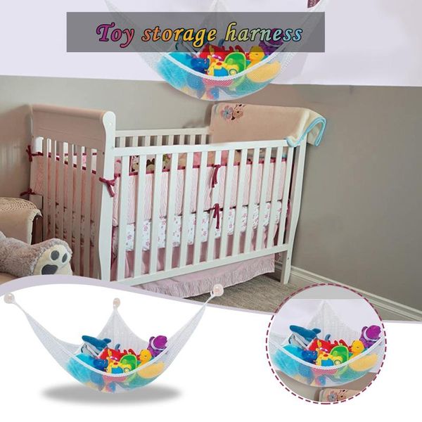 

baby bedroom net bag children toy storage bag white hammock storage space saving housekeeping organizers home