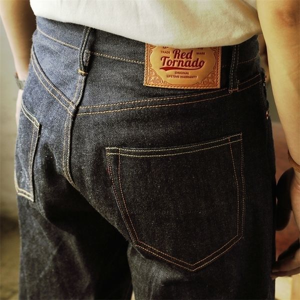 55501 Описание чтения! Red Tornado Raw Indigo Selvage немытые джинсовые брюки безразличные сырые джинсовые джинс 14oz 201111