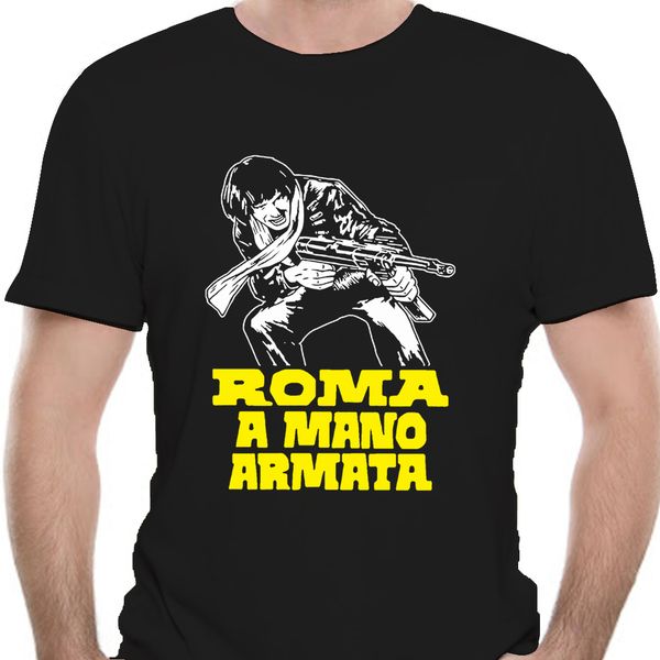 

roma shirt tshirt with armed tomas milian hunchback italian poliziottesco film 0077j sport hooded sweatshirt hoodie