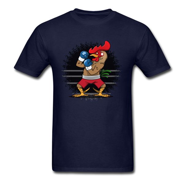 

2018 new boxer rooster print cartoon & tees short sleeve blue clothes funny summer sport hooded sweatshirt hoodie t shirt