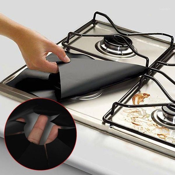 

2pcs universal stove burner covers protector kitchen accessories sheets oven liner reusable cover kitchen gadget1