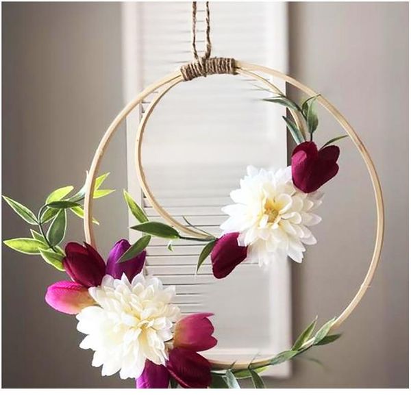 

easter decoration flower wreath natural rattan wreath diy crafts decor xmas wreath hanging ramadan decoration eid muba qyllwp