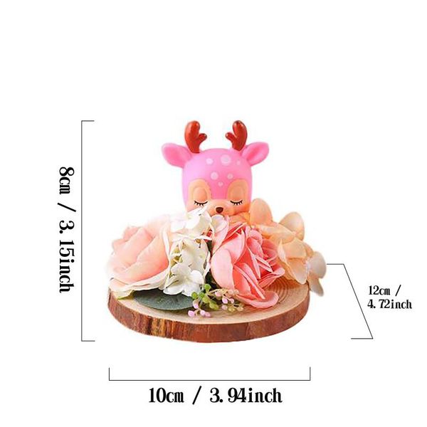 

rose eternal flower christmas decorations elk ornaments gift toy christmas tree decorations for new year navidad deskart