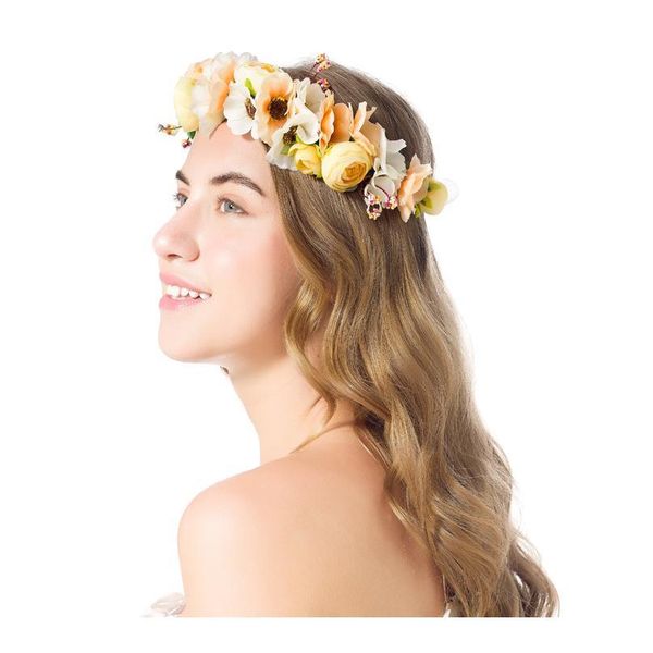 

bride wedding flower wreath bridesmaid children girl flower crown adjustable baby headdress p studio jewelry flower jllrxq