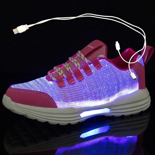

new led shoes fiber optic shoes for girls boys men women usb charging light up shoe for glowing running sneaker #dm9o