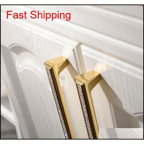 

luxury drawer cabinet handles wardrobe cupboard door pull czech crystal 24k gold or chrome homeware furni qylusk bde_luck