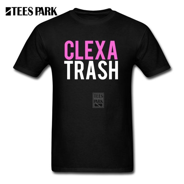 

tee shirt clexa trash men o-neck short sleeved clothing simple style youth novelty tee shirts sport hooded sweatshirt hoodie